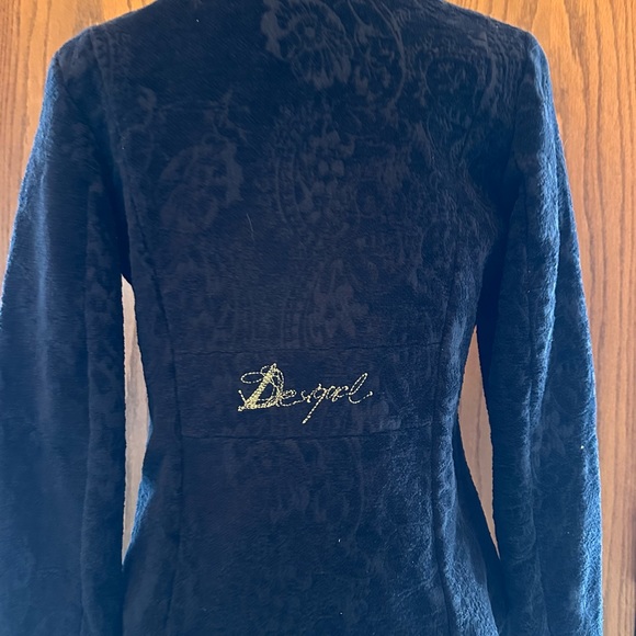 Desigual brocade jacket in black size 40 in good used condition - Picture 4 of 6